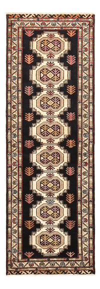 Runner Turkaman Rug - 187 x 63 cm - dark blue