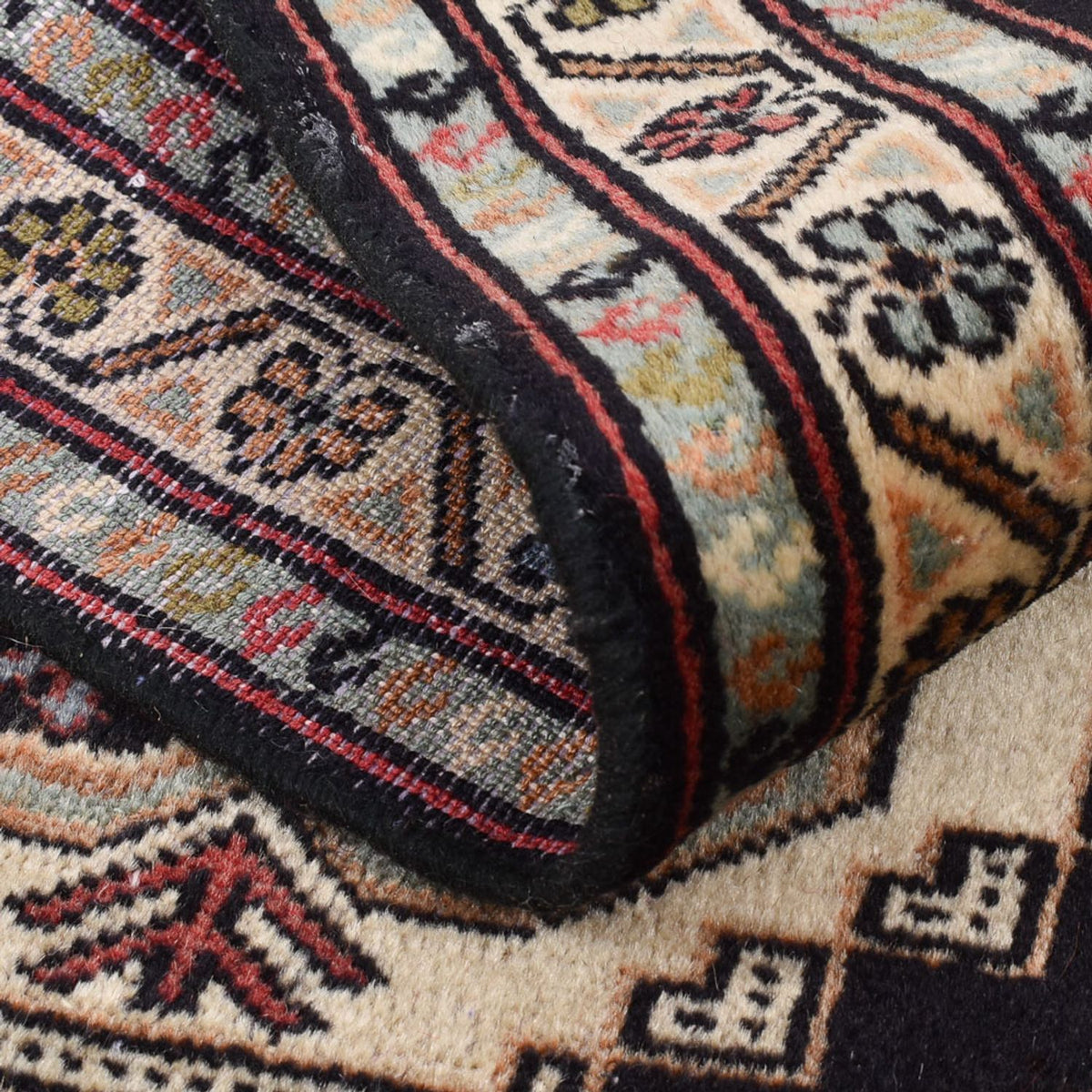 Runner Turkaman Rug - 187 x 63 cm - dark blue