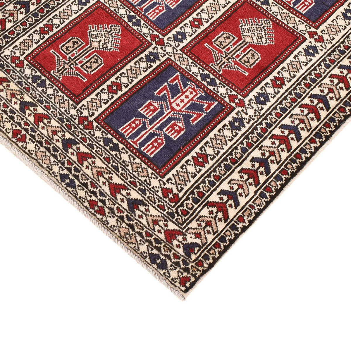 Runner Turkaman Rug - 190 x 78 cm - multicolored