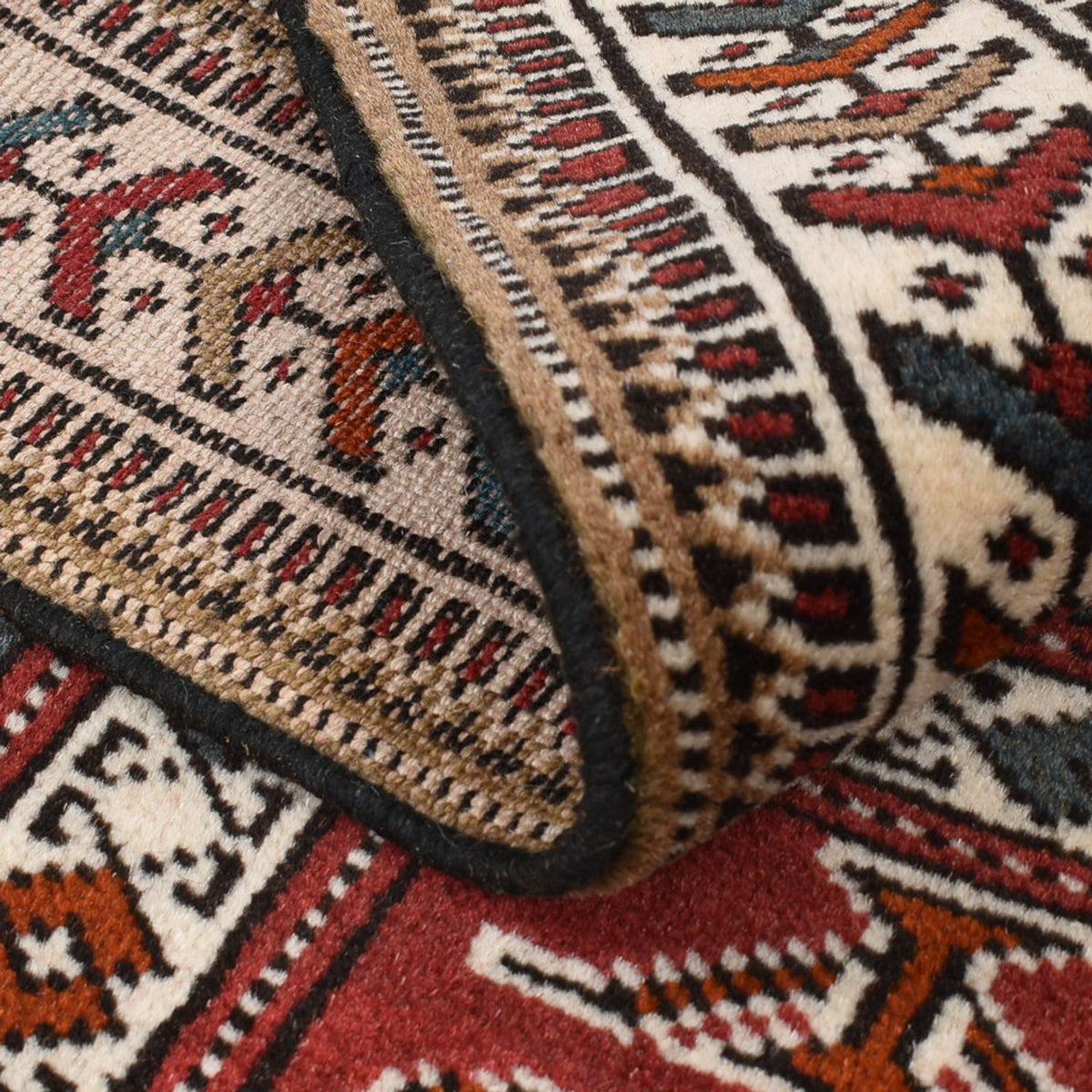 Runner Turkaman Rug - 186 x 76 cm - multicolored