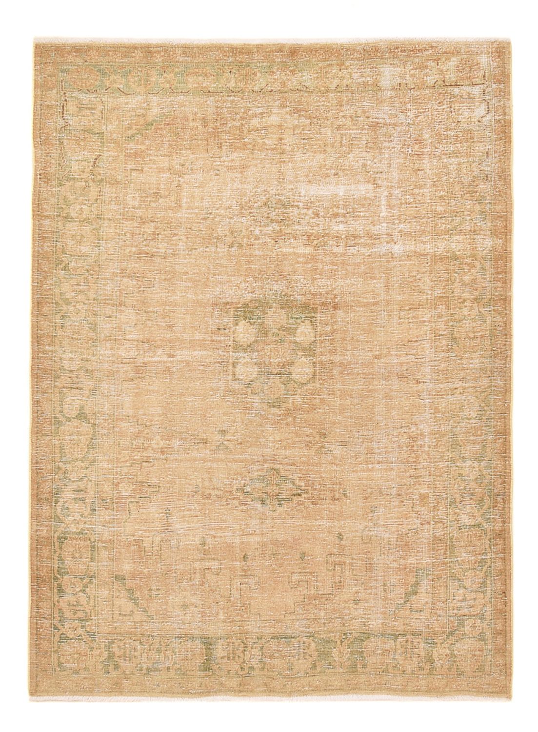 Vintage Rug - 206 x 145 cm - dark beige
