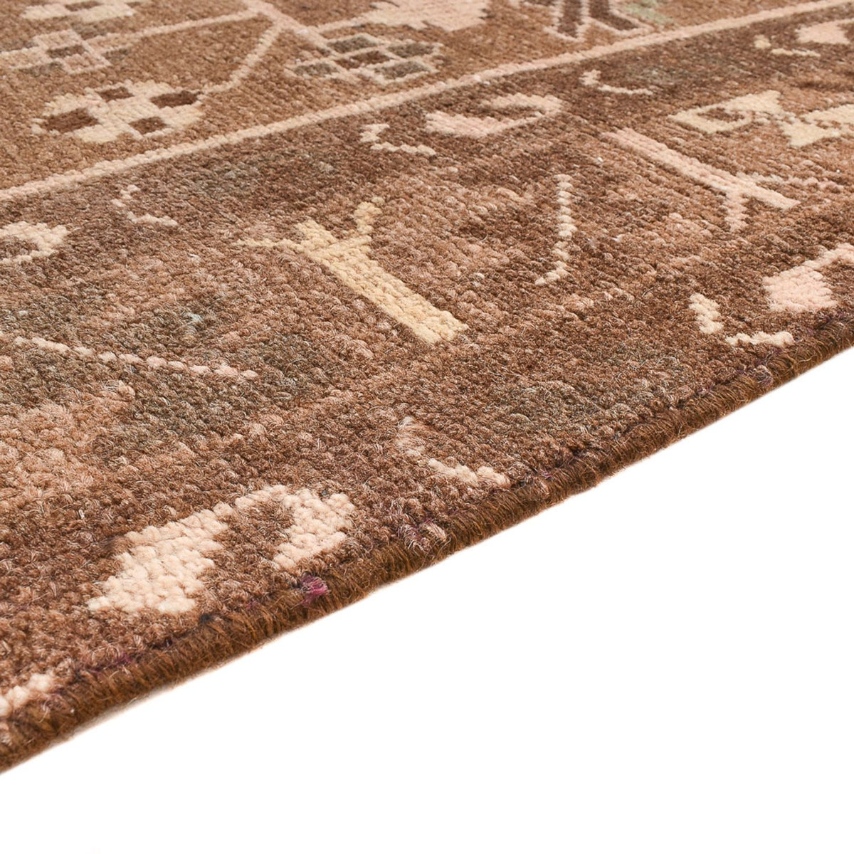 Runner Vintage Rug - 297 x 104 cm - dark beige