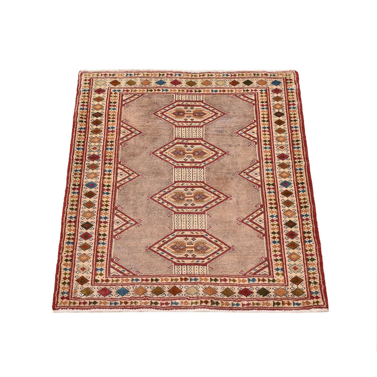 Turkaman Rug - 78 x 64 cm - rose