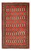Turkaman Rug - 127 x 73 cm - red