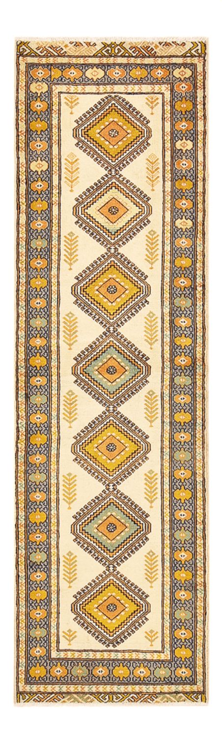 Runner Turkaman Rug - 215 x 65 cm - light green