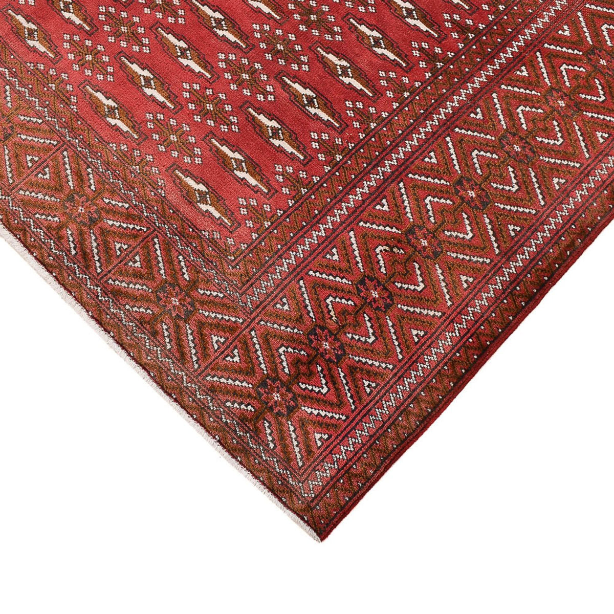 Turkaman Rug - 280 x 203 cm - light red
