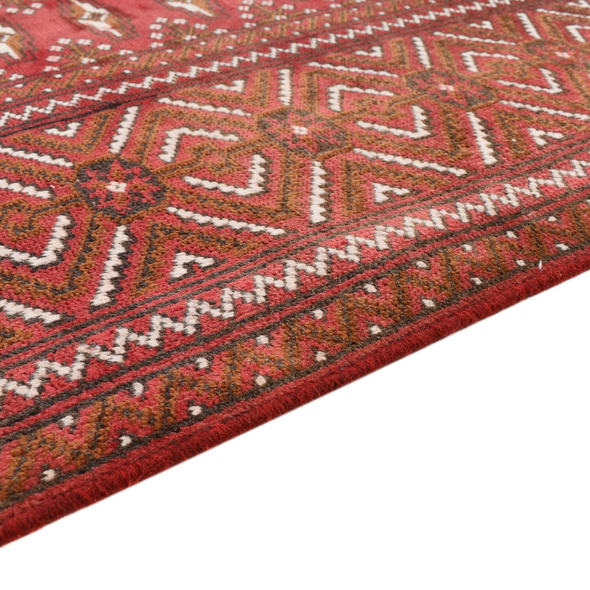 Turkaman Rug - 280 x 203 cm - light red