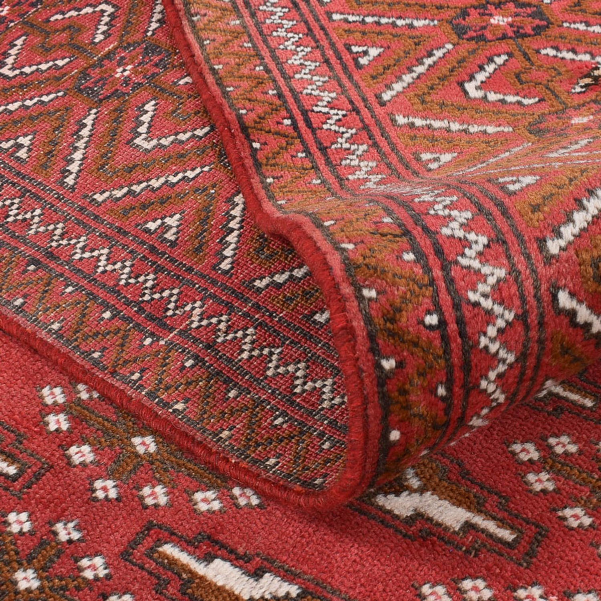 Turkaman Rug - 280 x 203 cm - light red