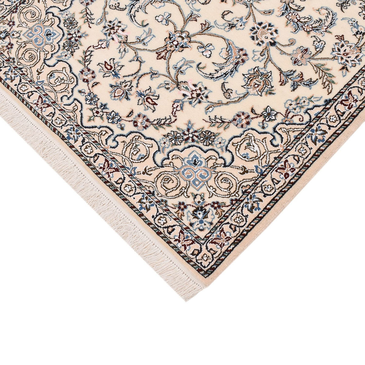 Runner Perser Rug - Nain - Royal - 220 x 91 cm - cream