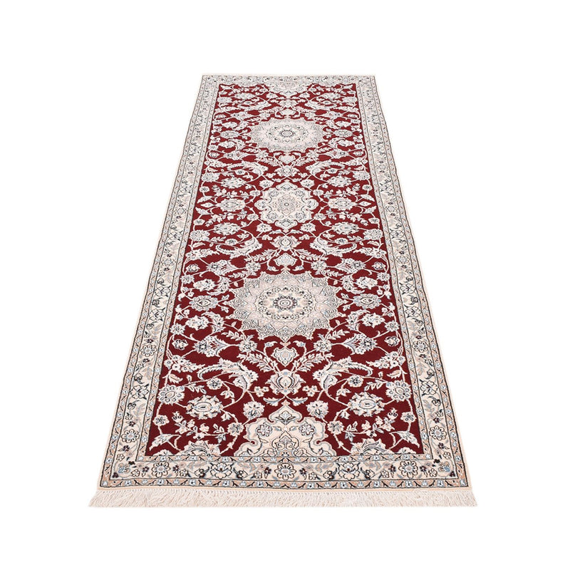 Runner Perser Rug - Nain - Royal - 275 x 93 cm - red