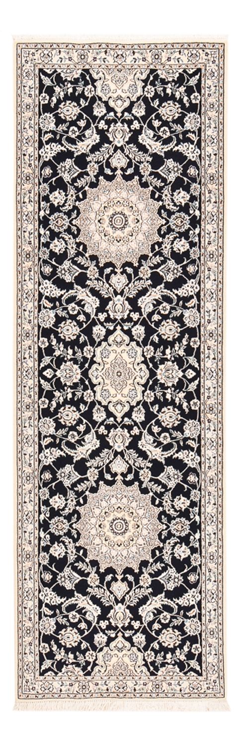Runner Perser Rug - Nain - Royal - 275 x 90 cm - dark blue