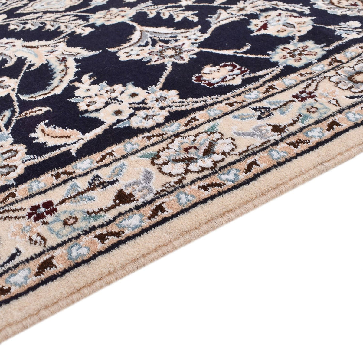 Runner Perser Rug - Nain - Royal - 275 x 90 cm - dark blue