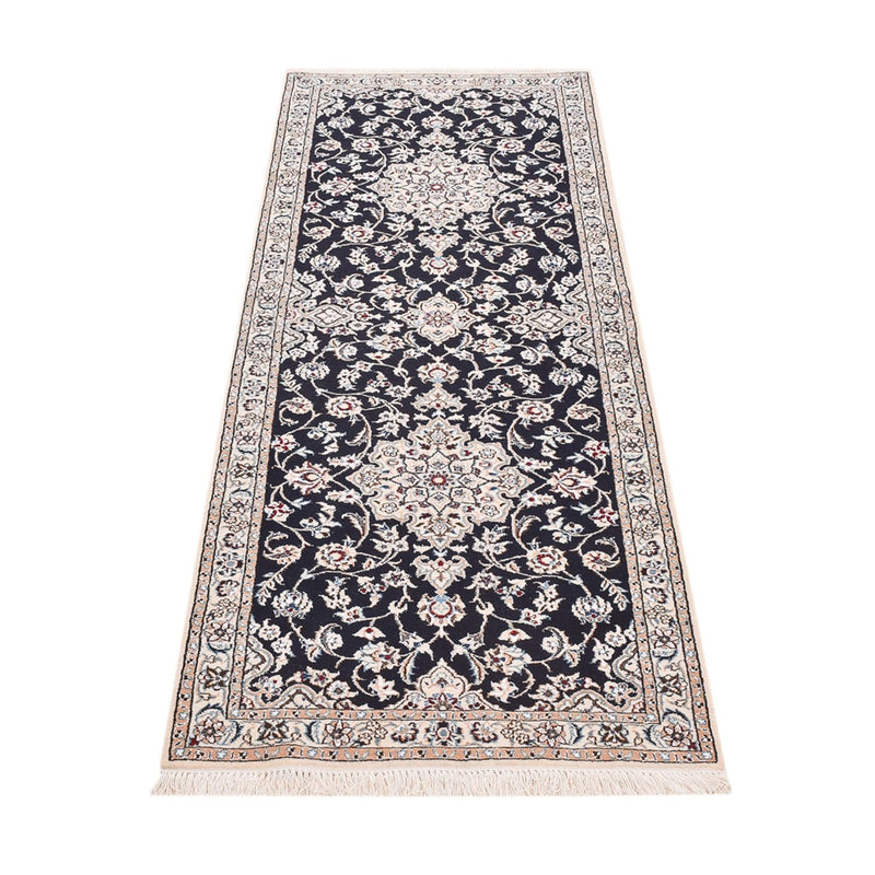 Runner Perser Rug - Nain - Royal - 213 x 72 cm - dark blue