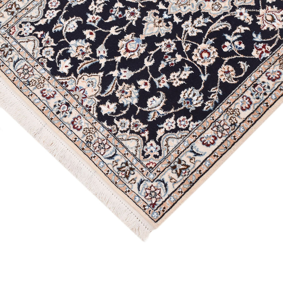 Runner Perser Rug - Nain - Royal - 220 x 72 cm - dark blue