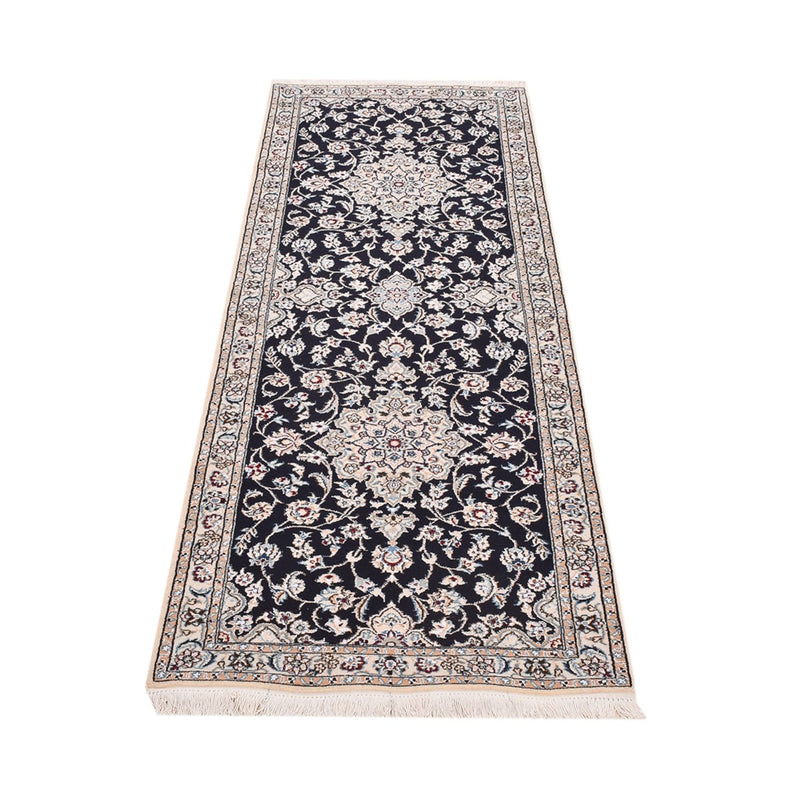 Runner Perser Rug - Nain - Royal - 220 x 72 cm - dark blue