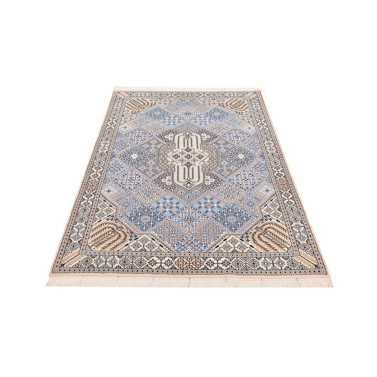 Perser Rug - Nain - Royal - 195 x 137 cm - light blue