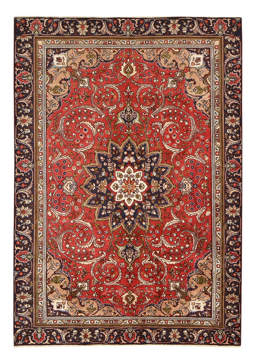 Perser Rug - Tabriz - 253 x 177 cm - red