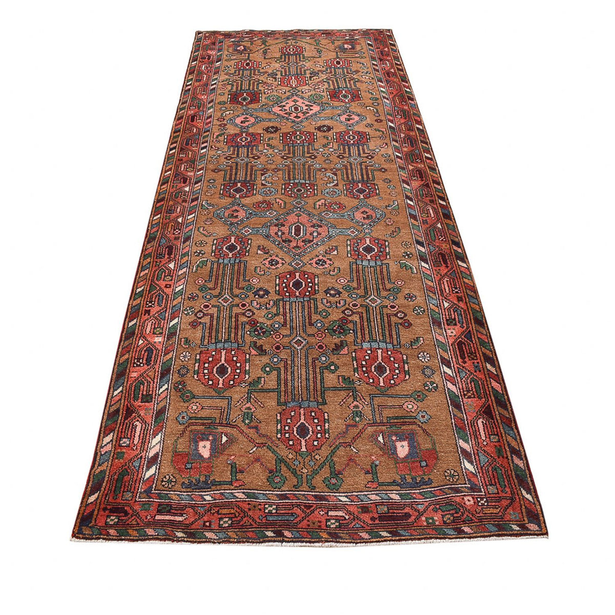 Runner Perser Rug - Nomadic - 317 x 112 cm - terracotta