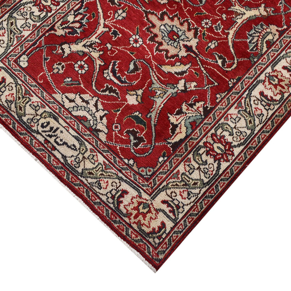 Runner Perser Rug - Tabriz - 458 x 81 cm - red