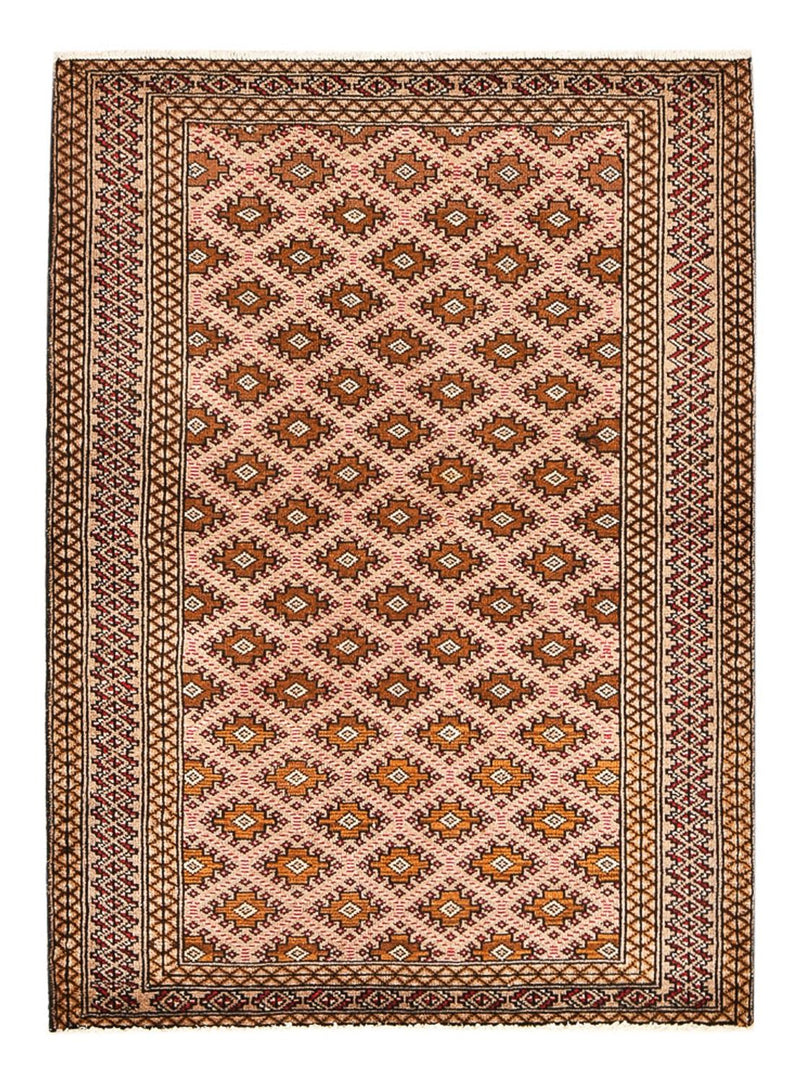 Turkaman Rug - 132 x 97 cm - light red