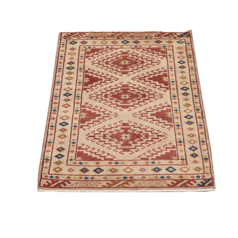 Turkaman Rug - 89 x 62 cm - multicolored