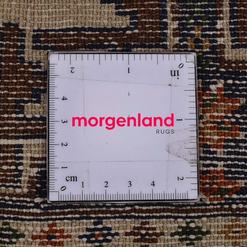 Runner Turkaman Rug - 366 x 79 cm - dark beige