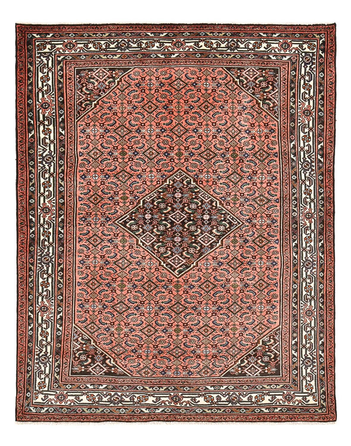 Perser Rug - Nomadic - 198 x 155 cm - light red