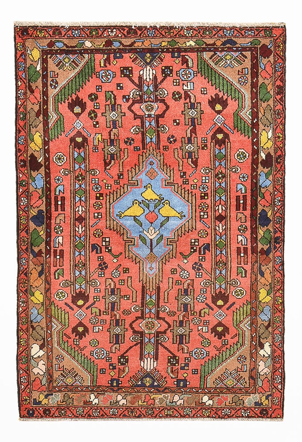 Perser Rug - Nomadic - 155 x 104 cm - light red