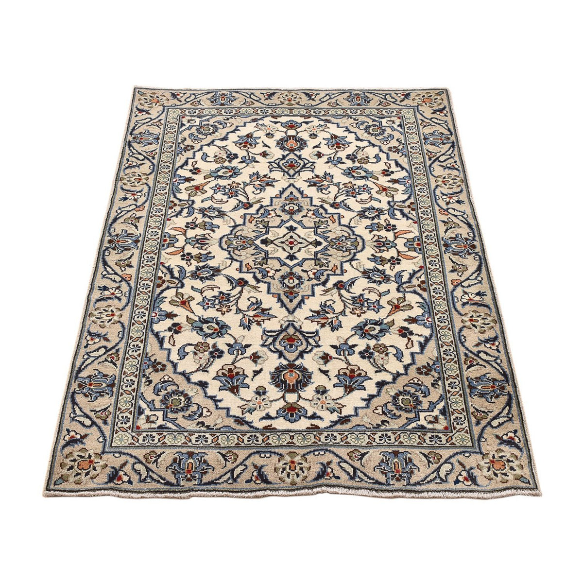 Perser Rug - Keshan - 140 x 92 cm - light grey