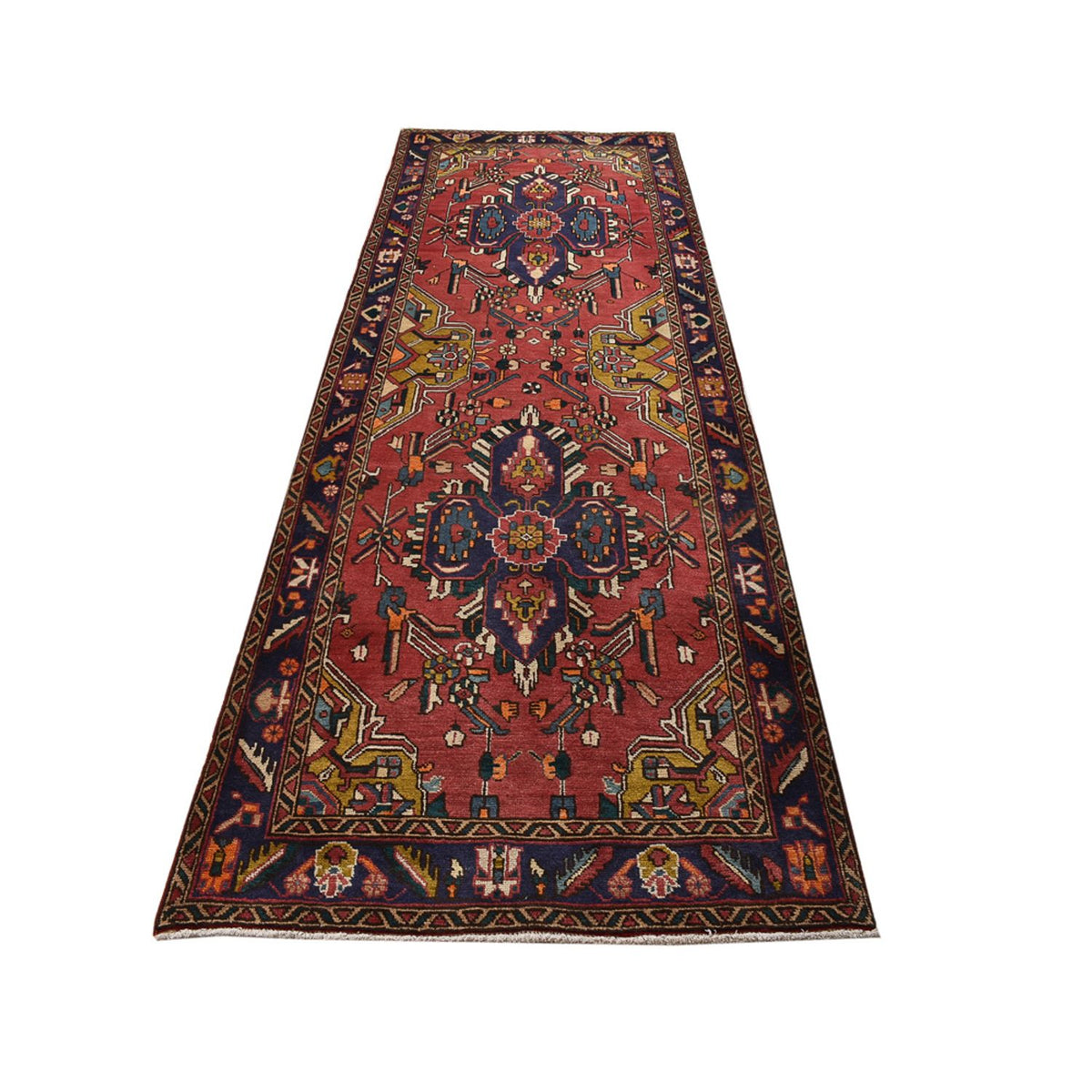 Runner Perser Rug - Tabriz - 338 x 112 cm - red