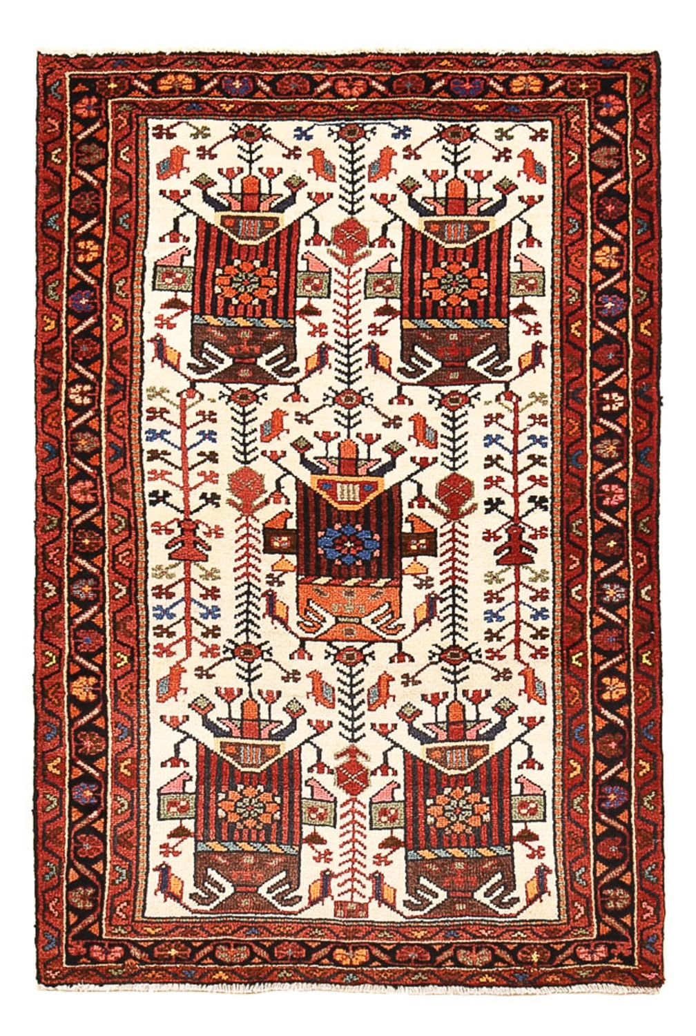 Perser Rug - Nomadic - 130 x 88 cm - red