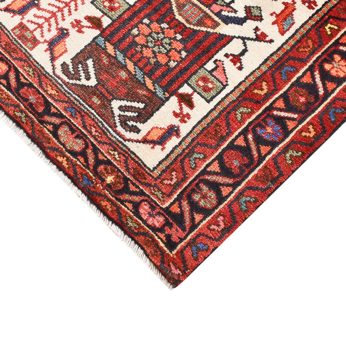 Perser Rug - Nomadic - 130 x 88 cm - red