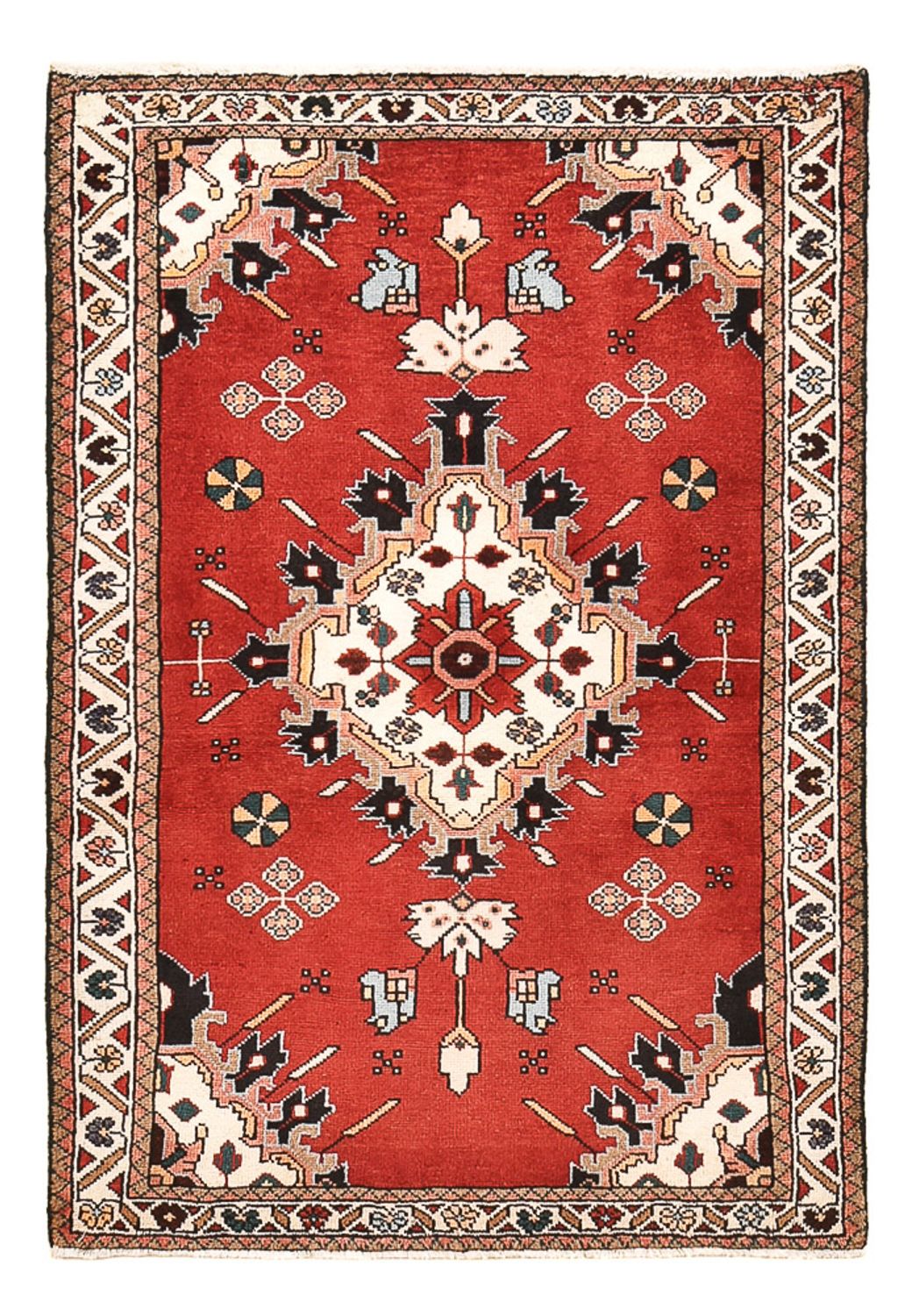 Perser Rug - Nomadic - 133 x 90 cm - red
