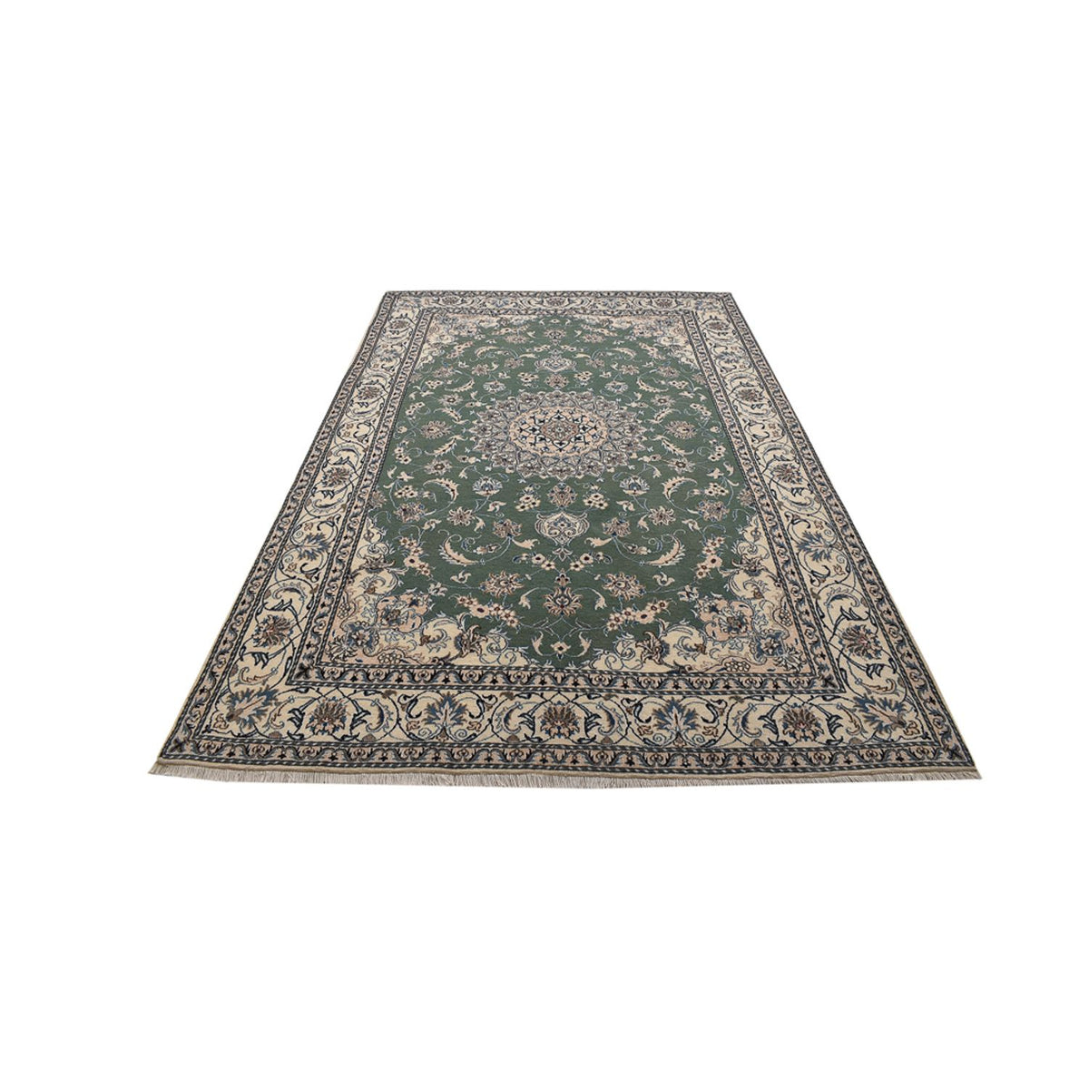 Perser Rug - Nain - 300 x 197 cm - mint green