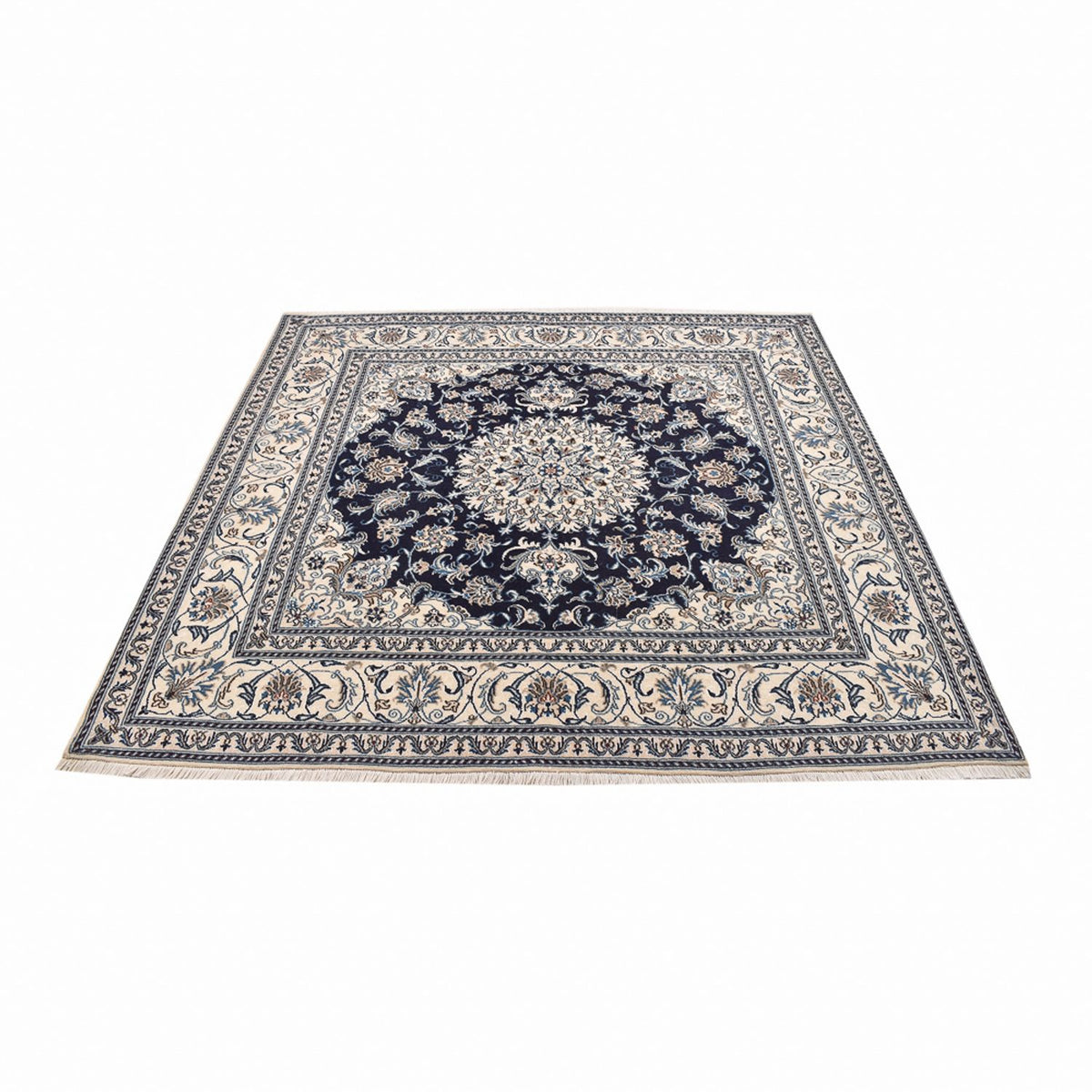 Perser Rug - Nain square  - 198 x 195 cm - dark blue