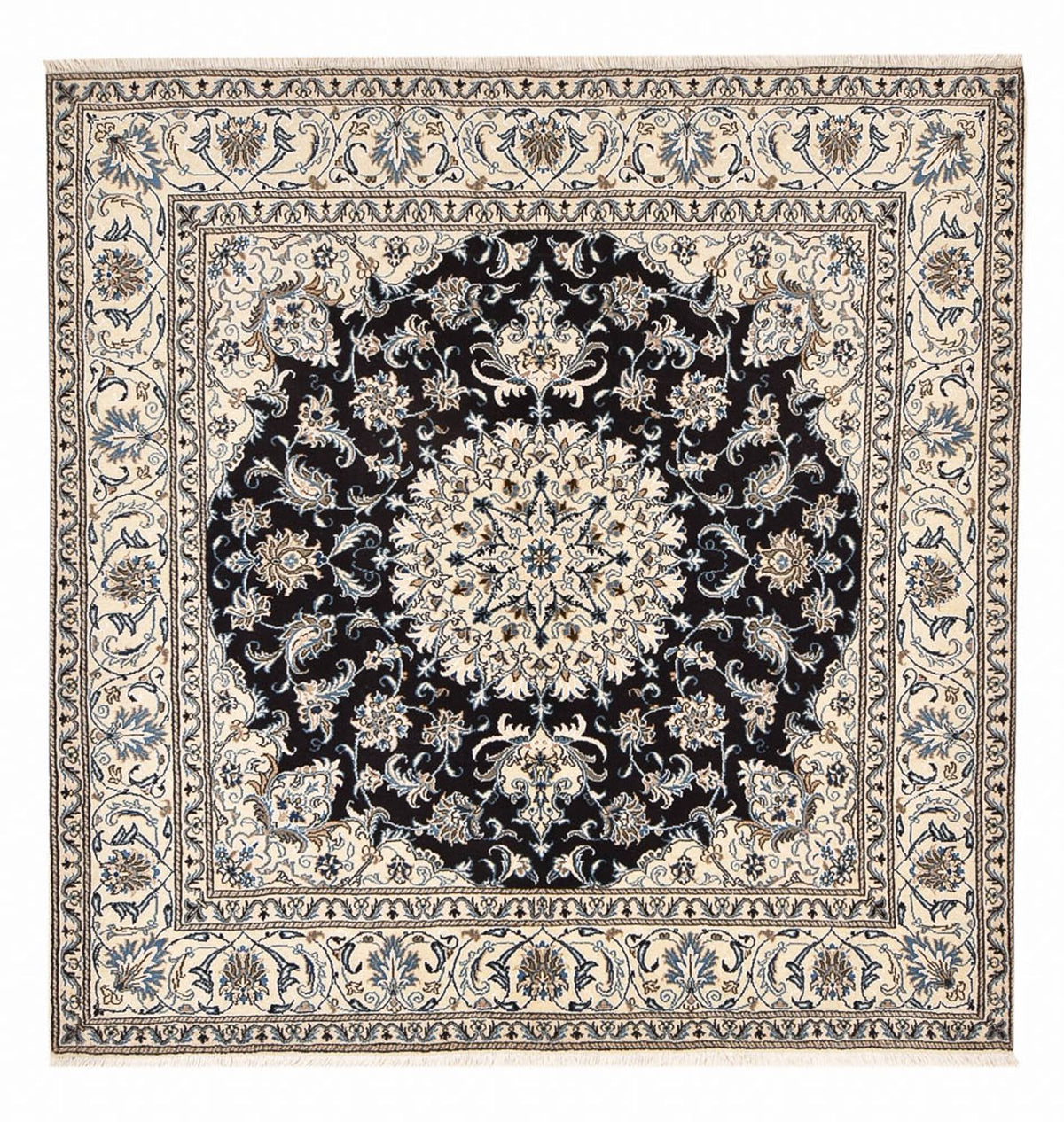 Perser Rug - Nain square  - 198 x 190 cm - dark blue
