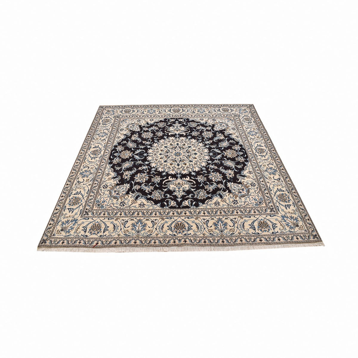 Perser Rug - Nain square  - 198 x 190 cm - dark blue