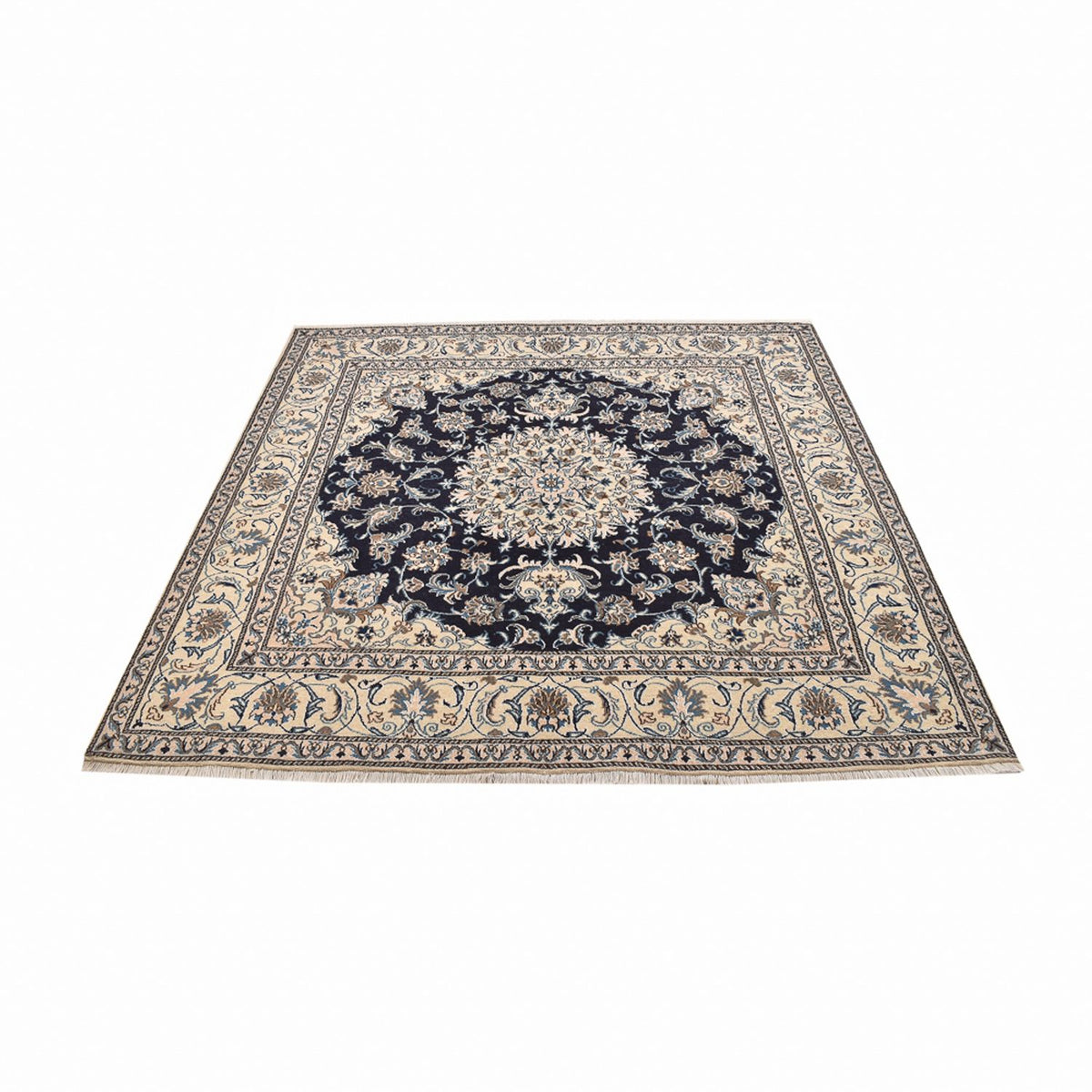Perser Rug - Nain square  - 195 x 193 cm - dark blue