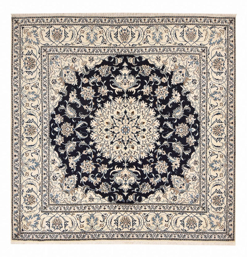 Perserteppich - Nain quadratisch  - 198 x 193 cm - dunkelblau