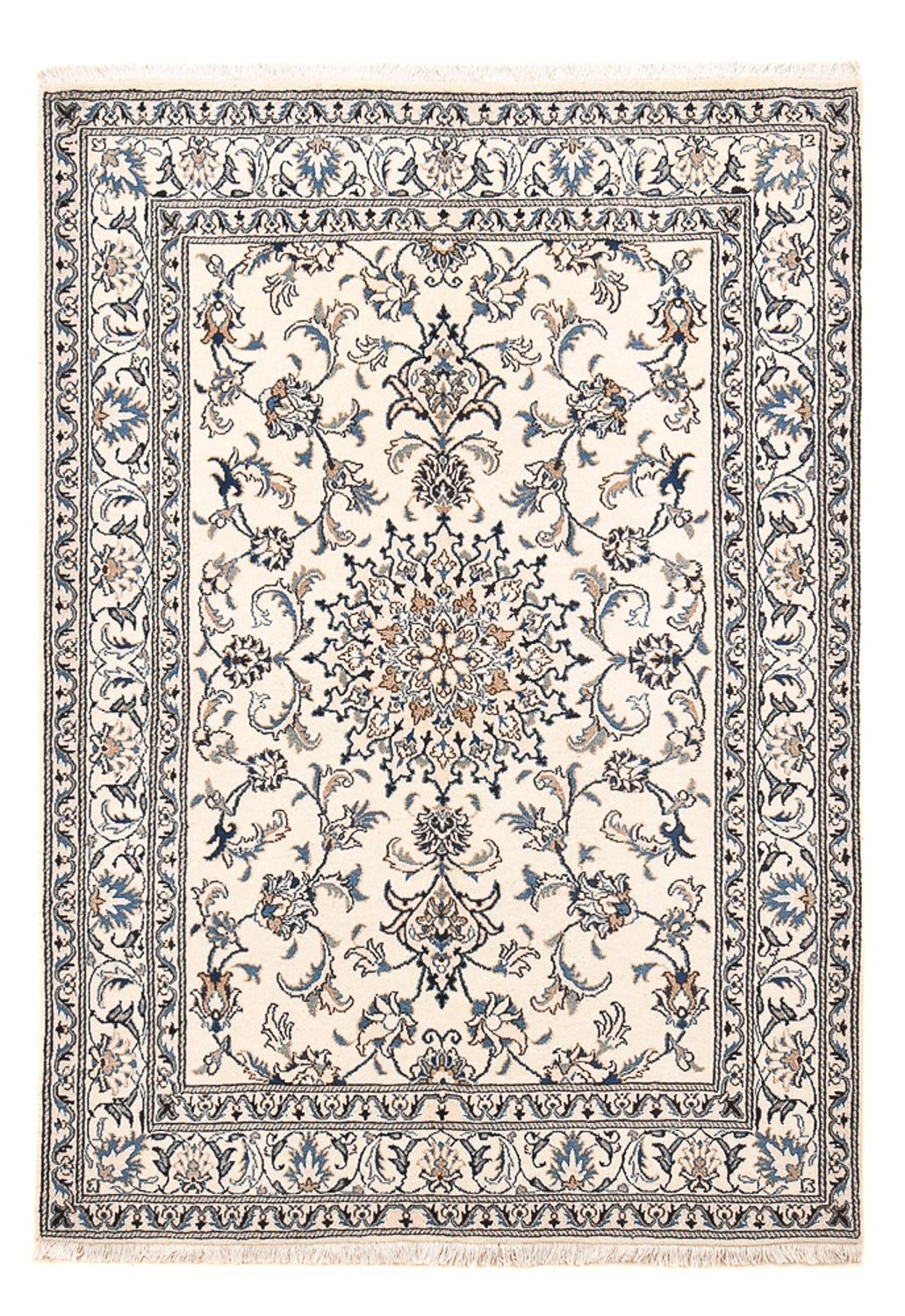 Perser Rug - Nain - 203 x 145 cm - light grey