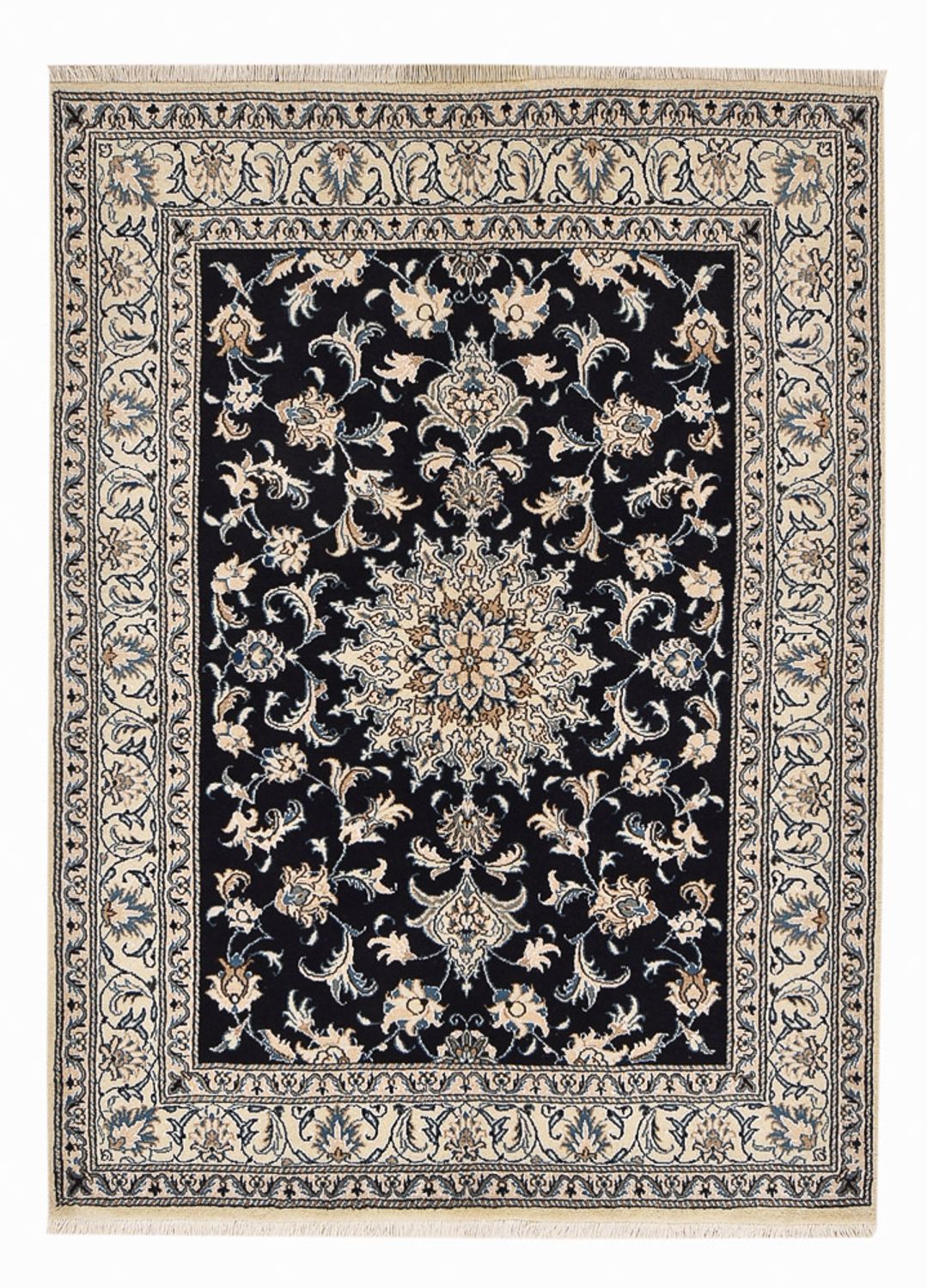 Perser Rug - Nain - 200 x 149 cm - dark blue