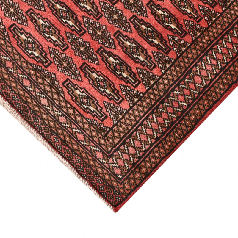 Turkaman Rug - 131 x 100 cm - light red