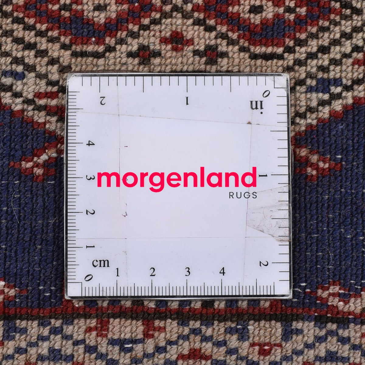 Turkaman Rug - 136 x 101 cm - dark blue