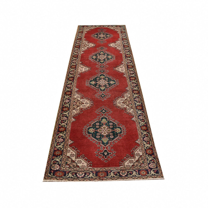 Runner Perser Rug - Tabriz - 340 x 96 cm - red