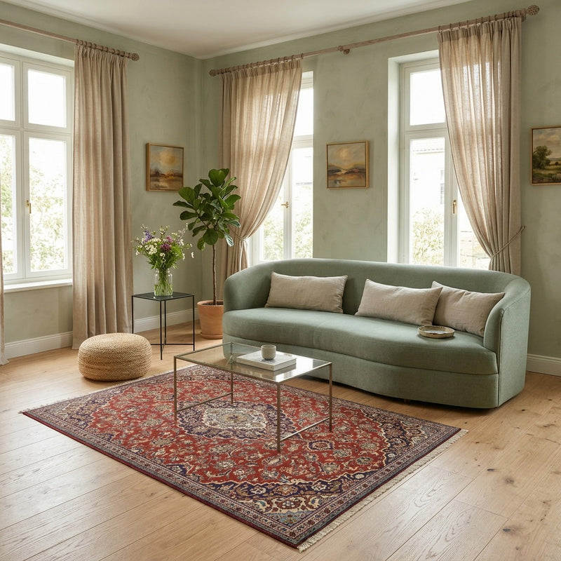 Kashan Rug 244x146cm - Persian Rugs