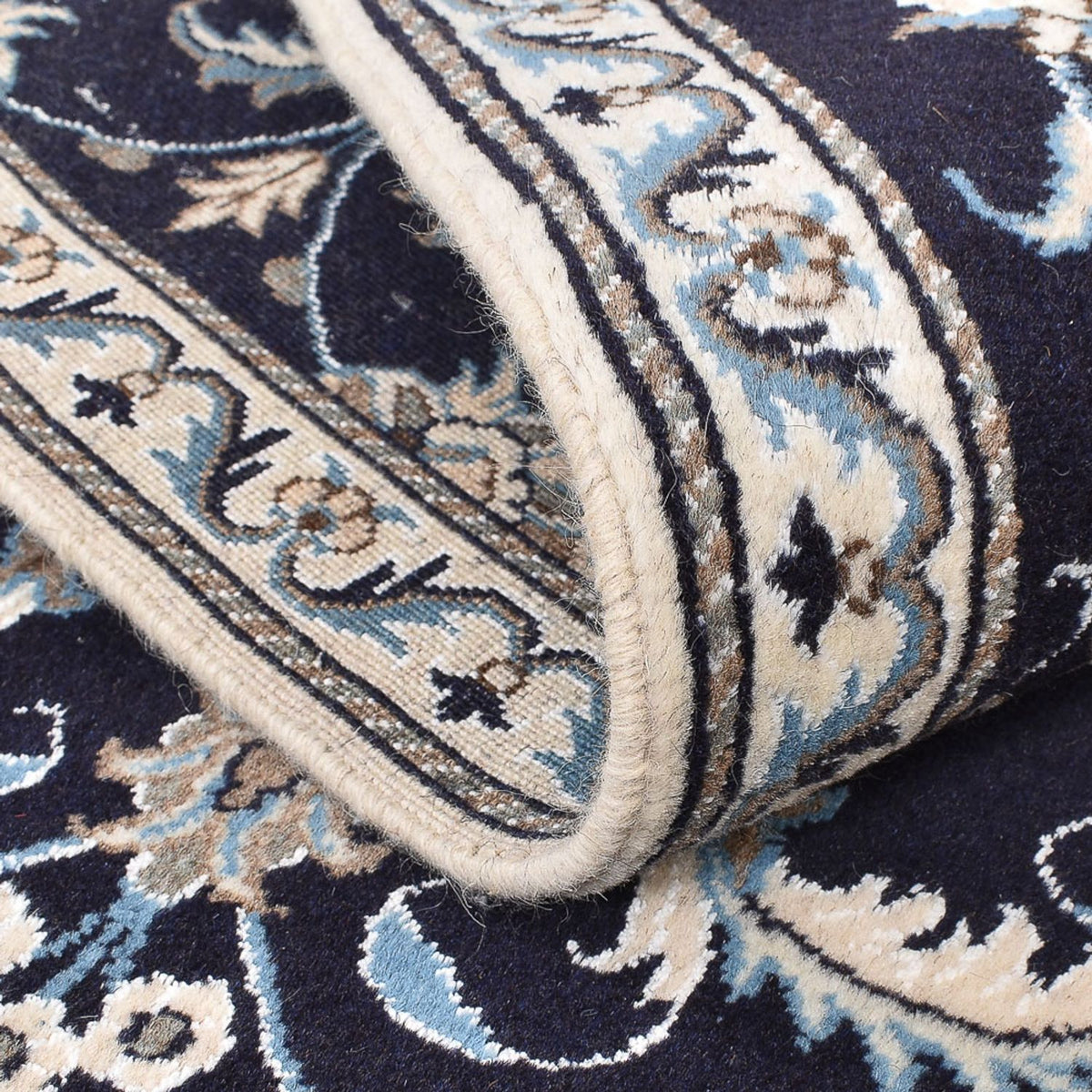 Perser Rug - Nain - 140 x 89 cm - dark blue