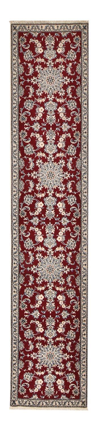 Runner Perser Rug - Nain - 385 x 78 cm - dark red