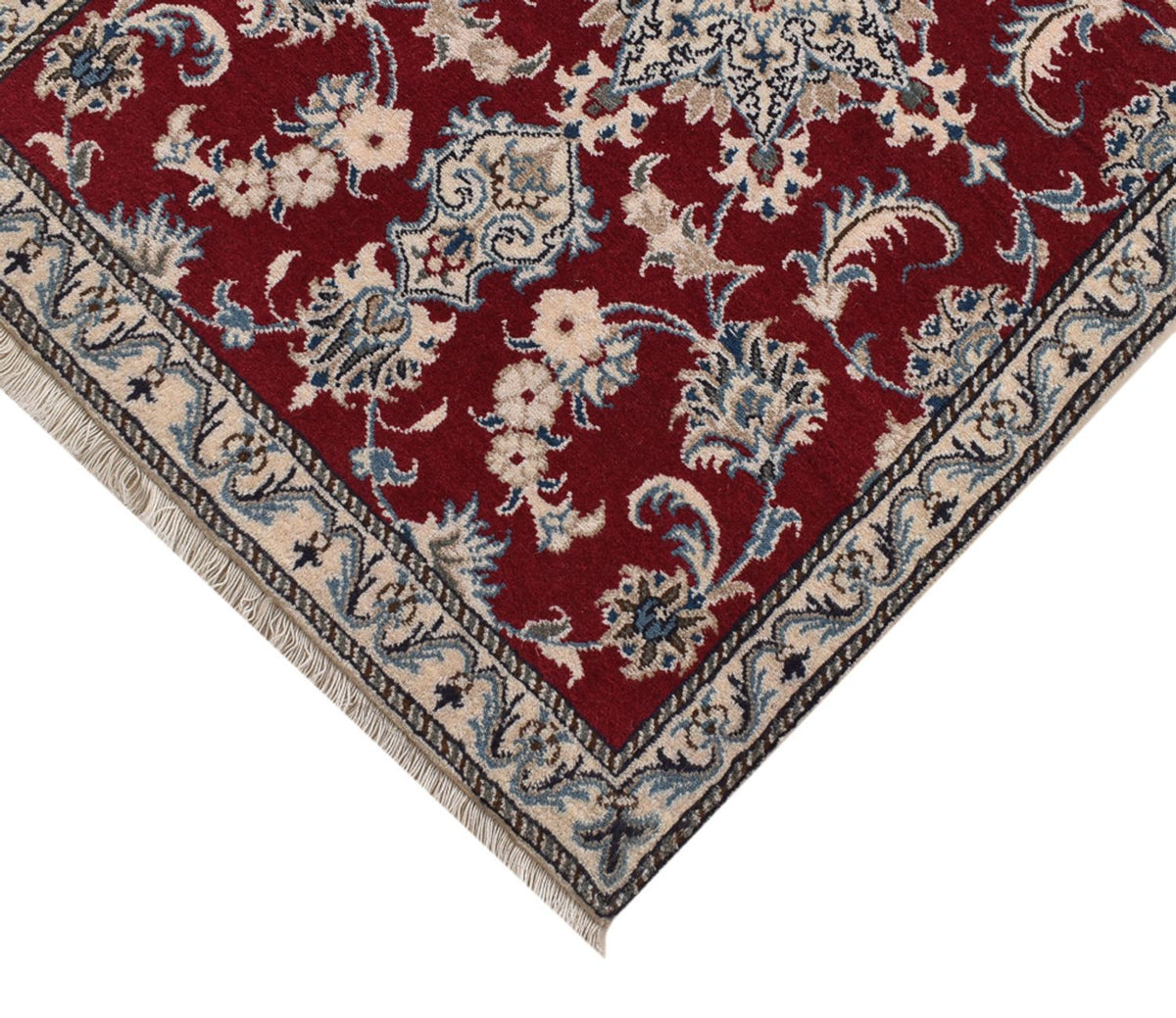 Runner Perser Rug - Nain - 385 x 78 cm - dark red
