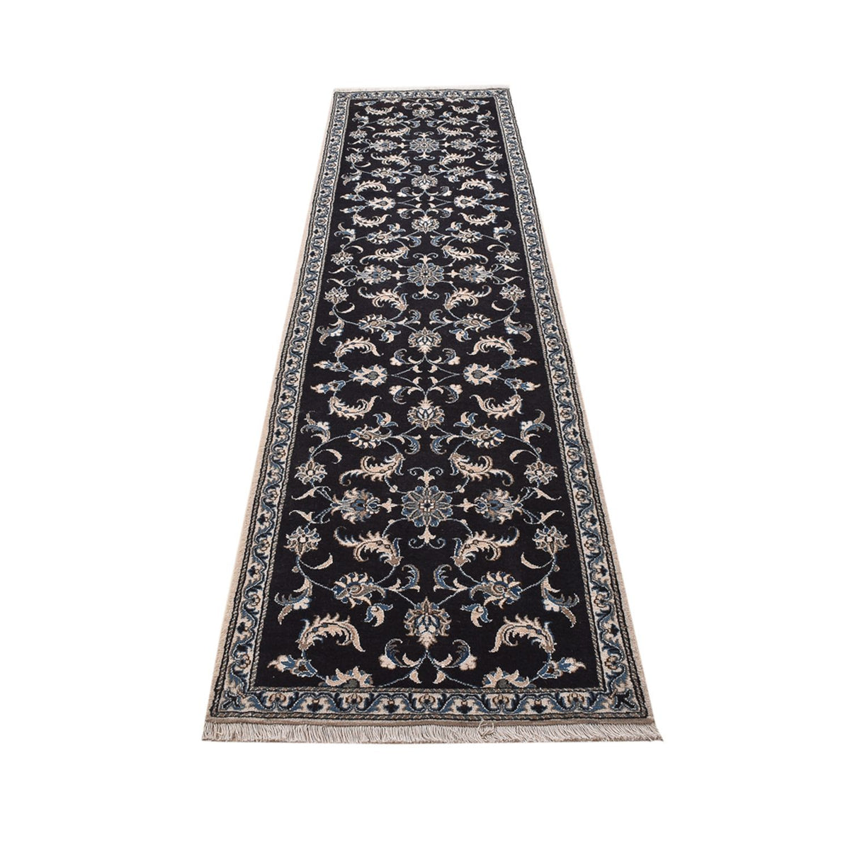 Runner Perser Rug - Nain - 292 x 78 cm - dark blue