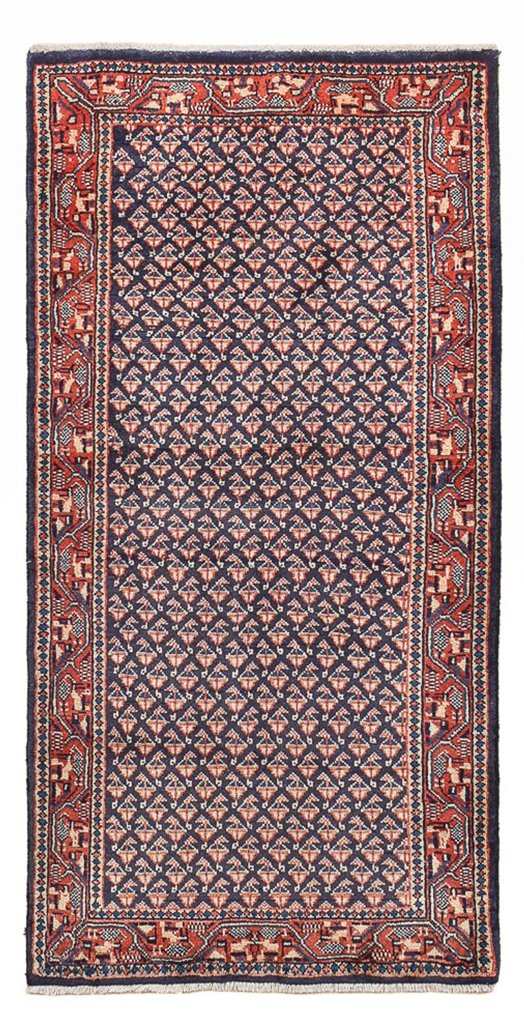 Perser Rug - Mir - 129 x 63 cm - dark red